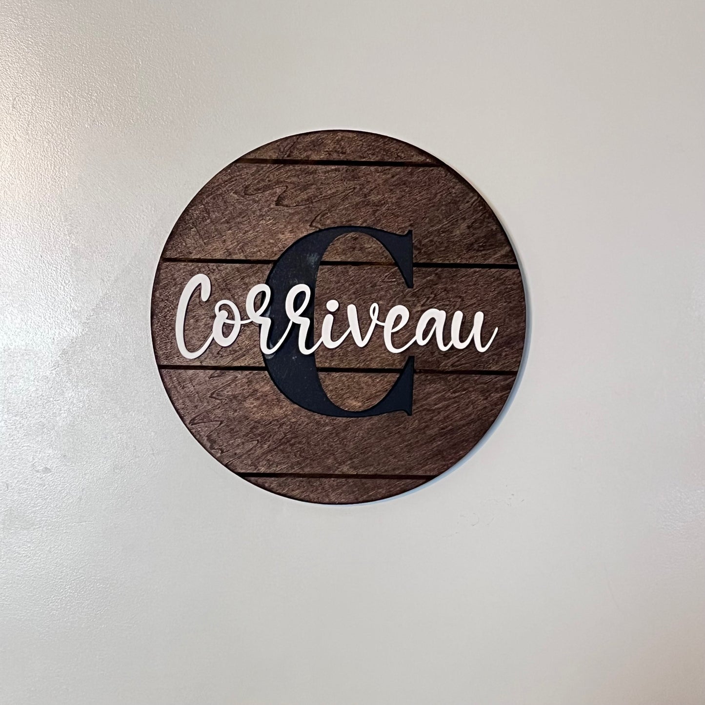 Monogrammed Family Sign