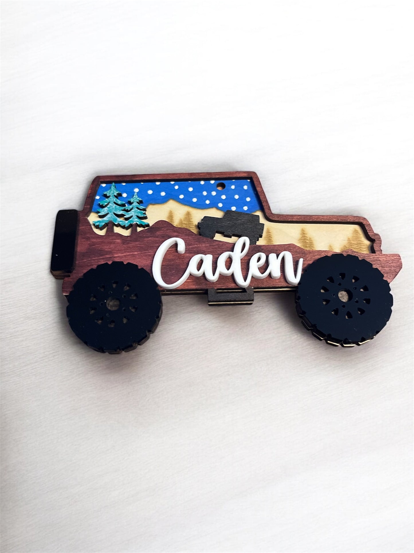 Jeep personalized ornament