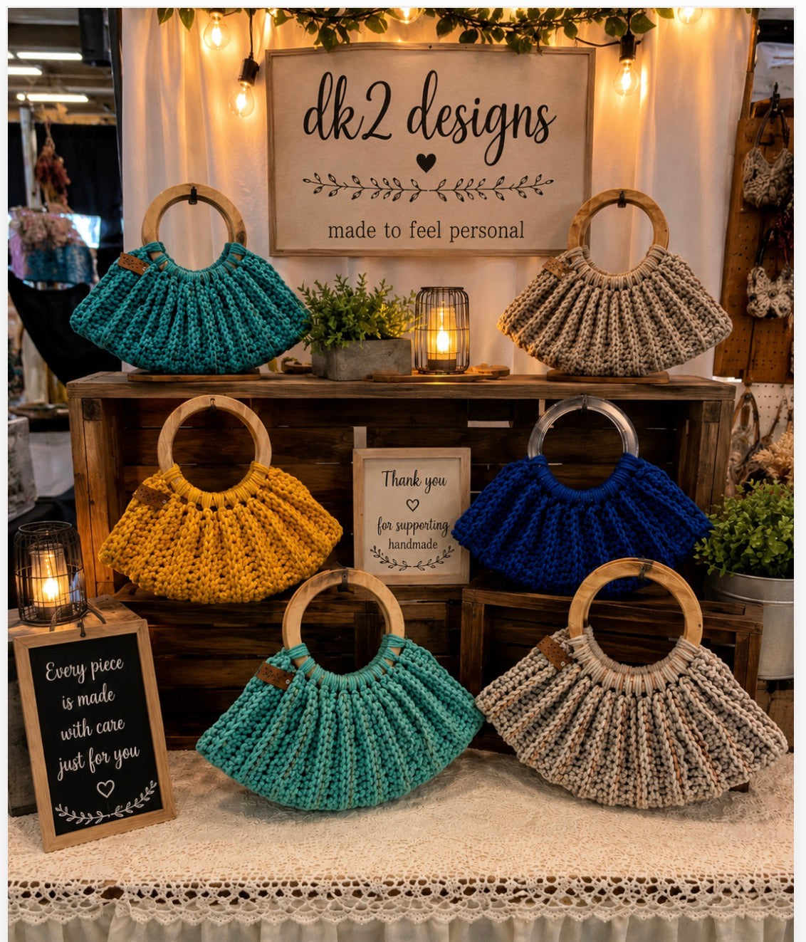 Handmade Crochet Handbag/Purse