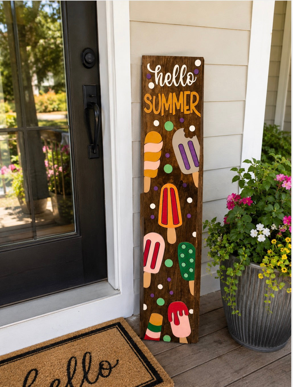 Summer Popsicle Porch Leaner