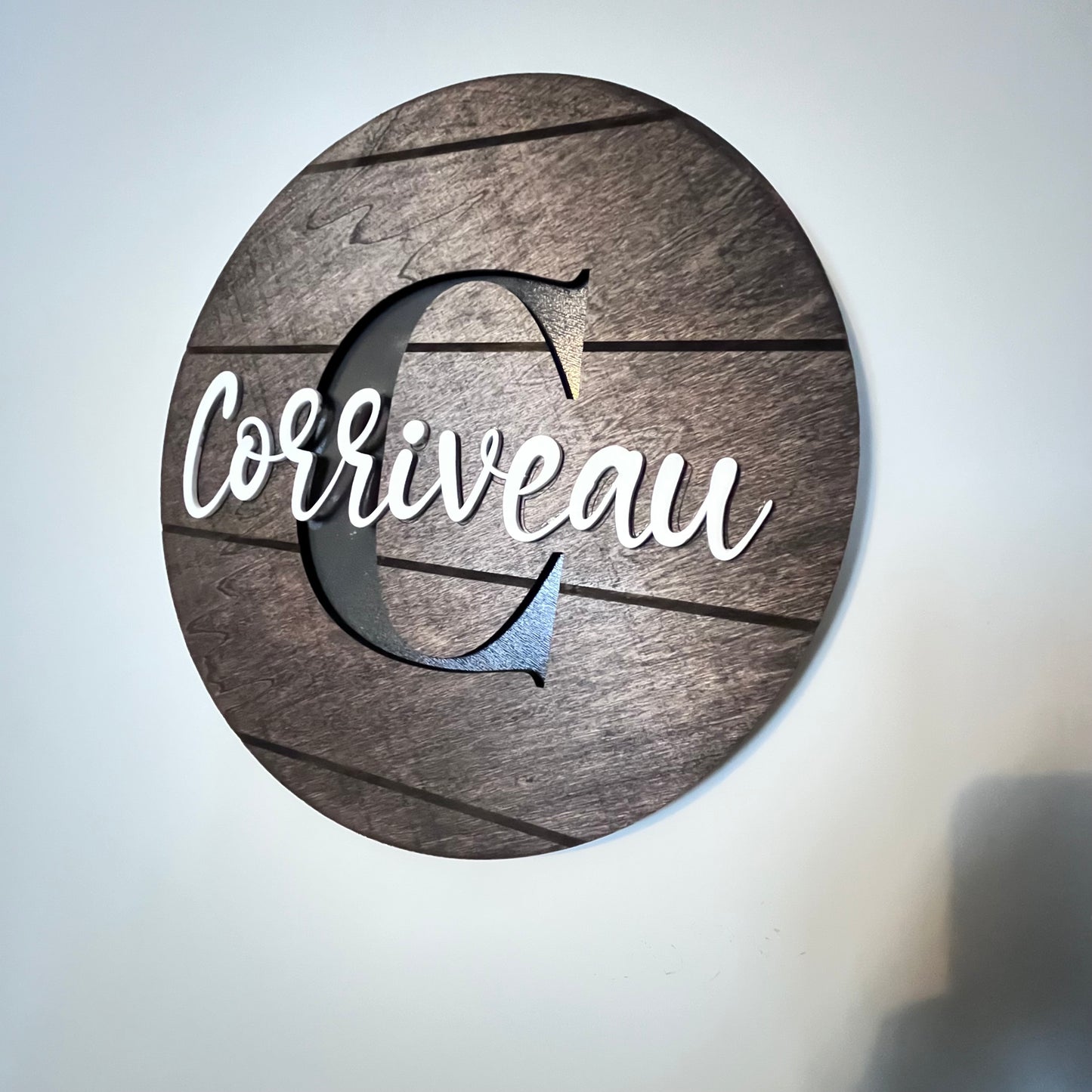 Monogrammed Family Sign