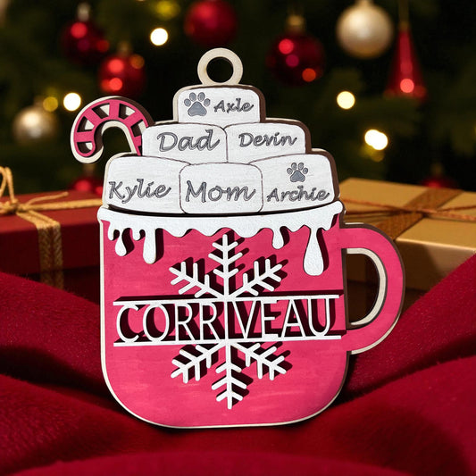 Christmas Hot Cocoa Personalized Ornament
