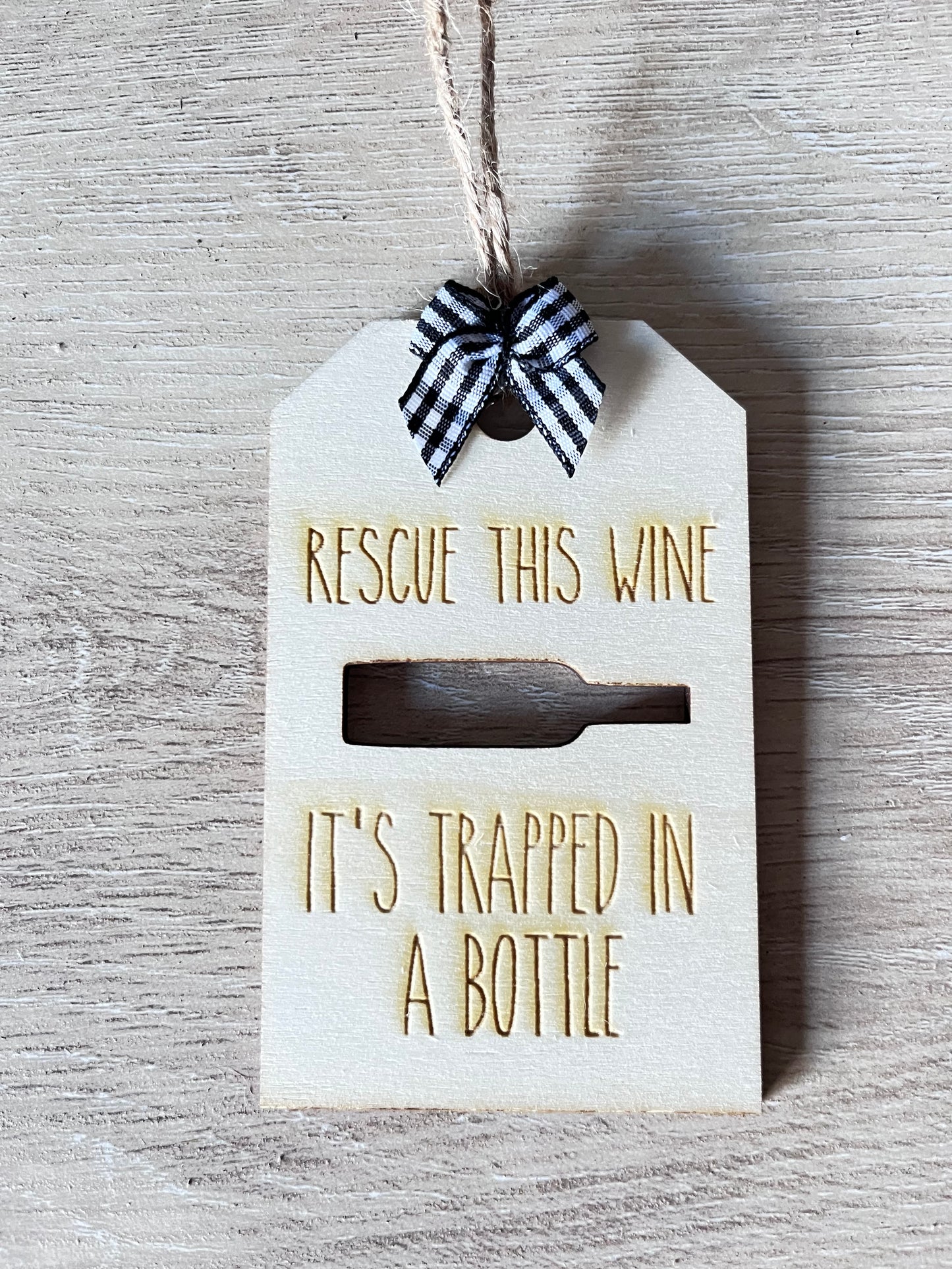 Wine bottle tags
