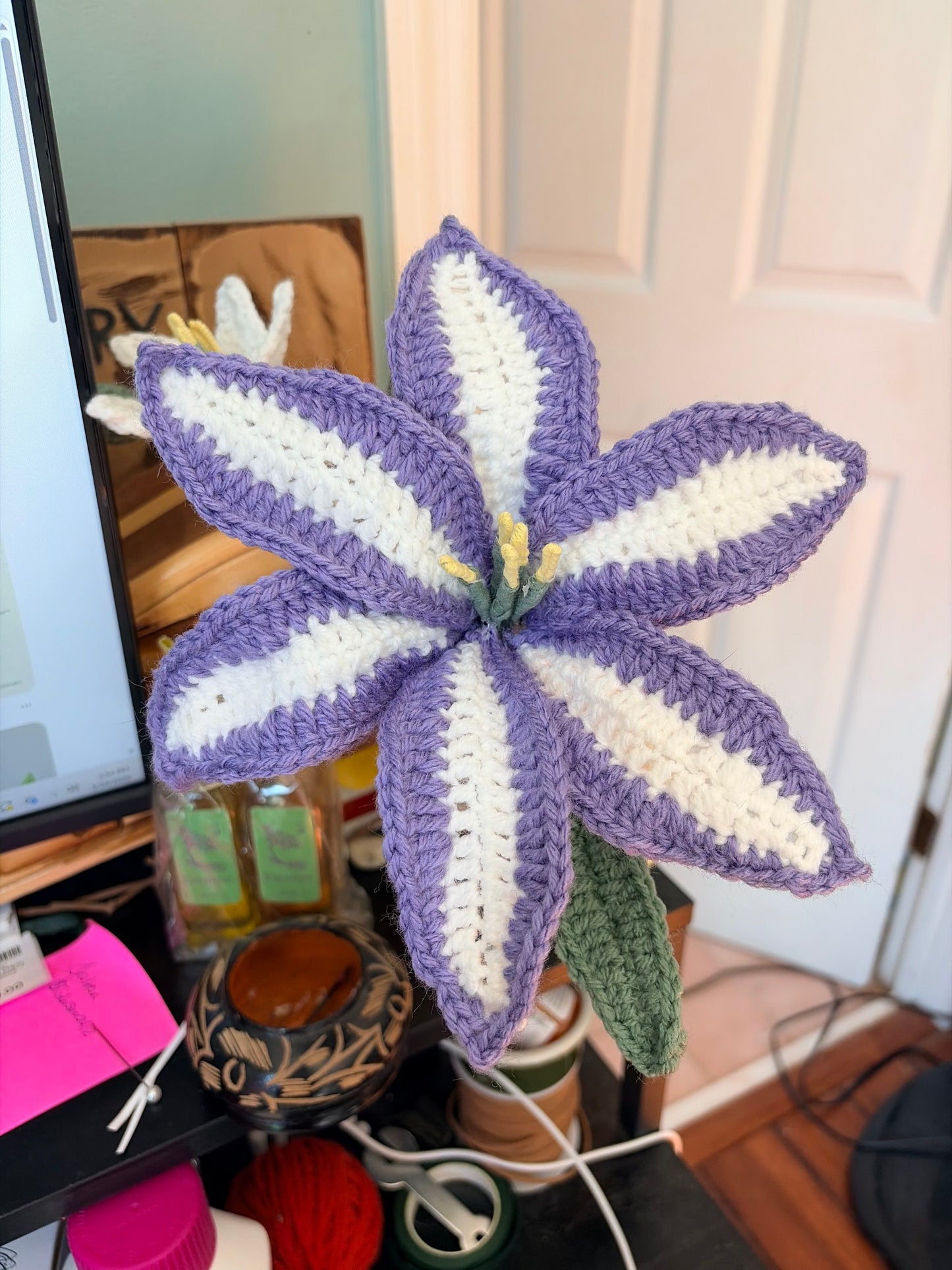 Tiger Lilies, Crocheted