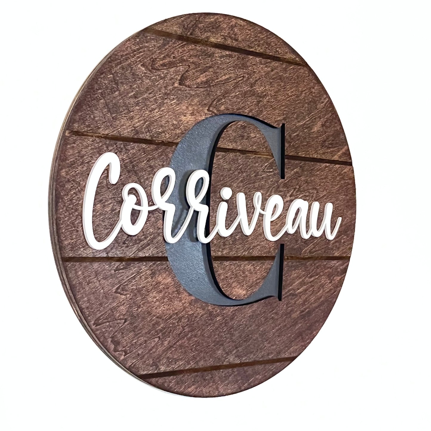 Monogrammed Family Sign