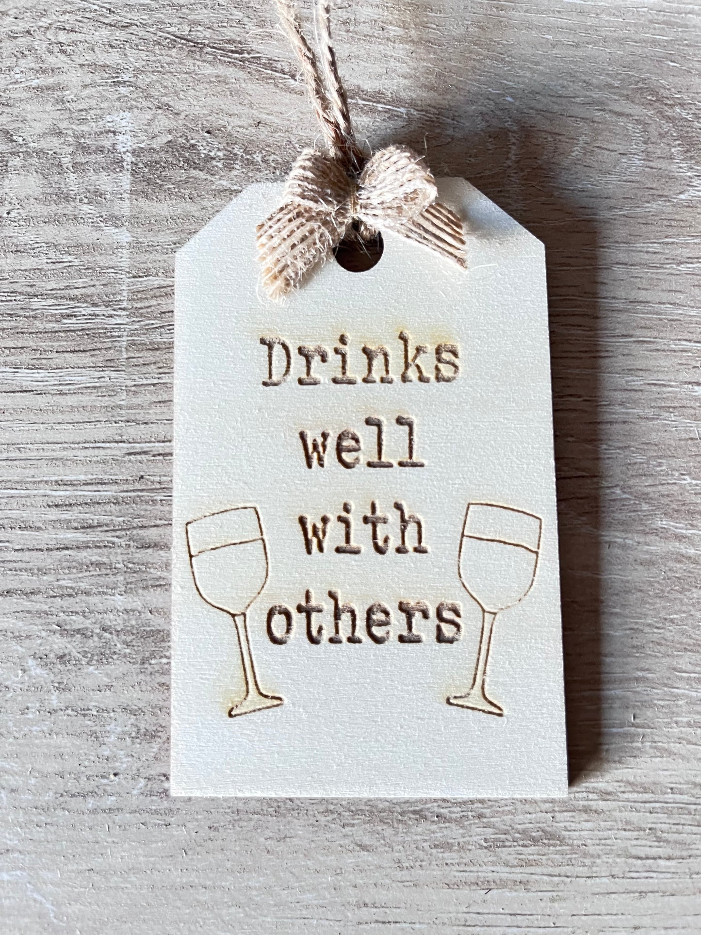 Wine bottle tags