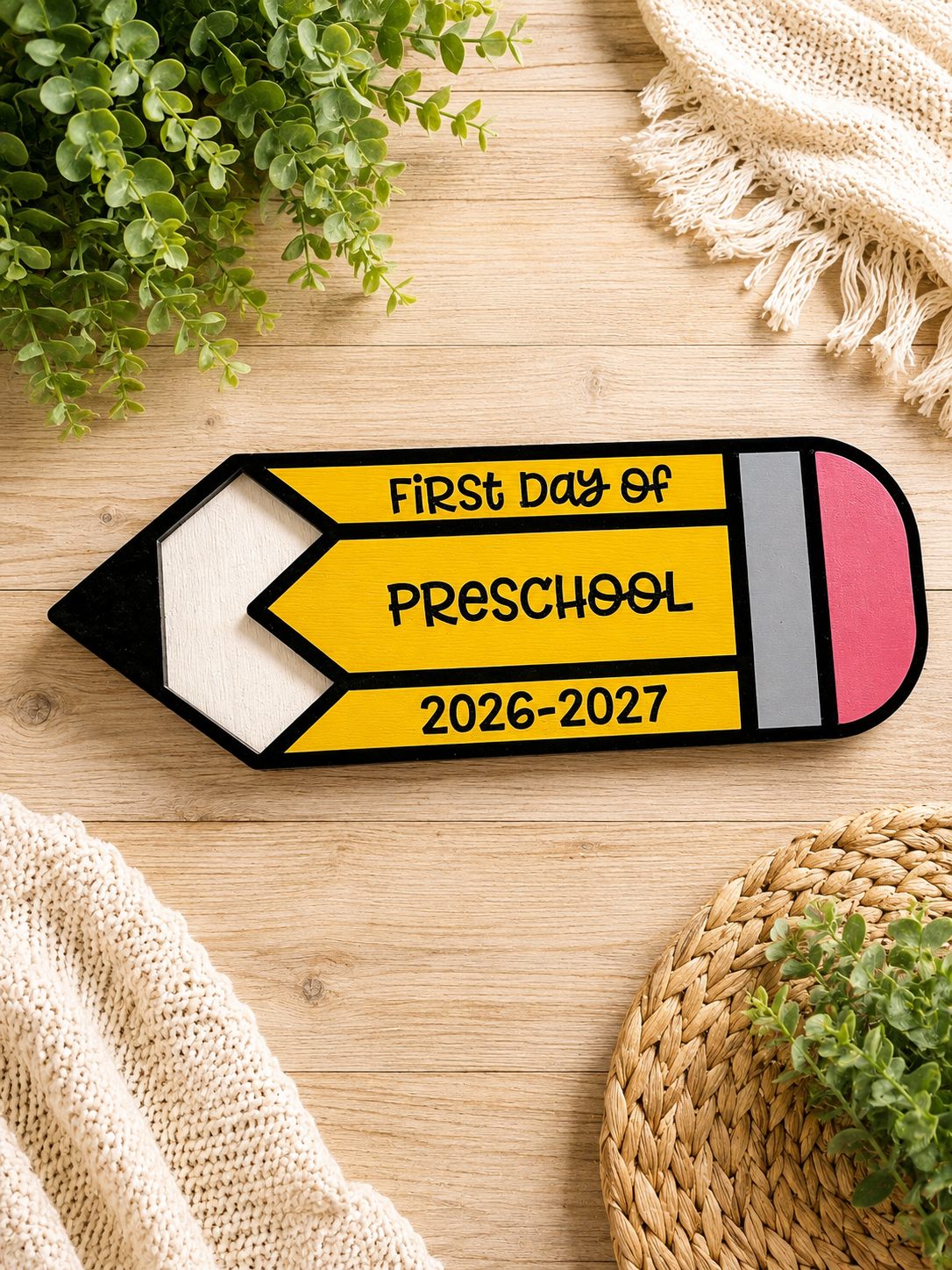 Back-to-School Interchangeable Pencil Sign