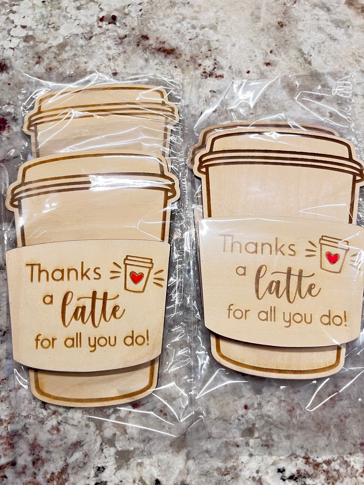 Thanks A Latte Gift Card Holders