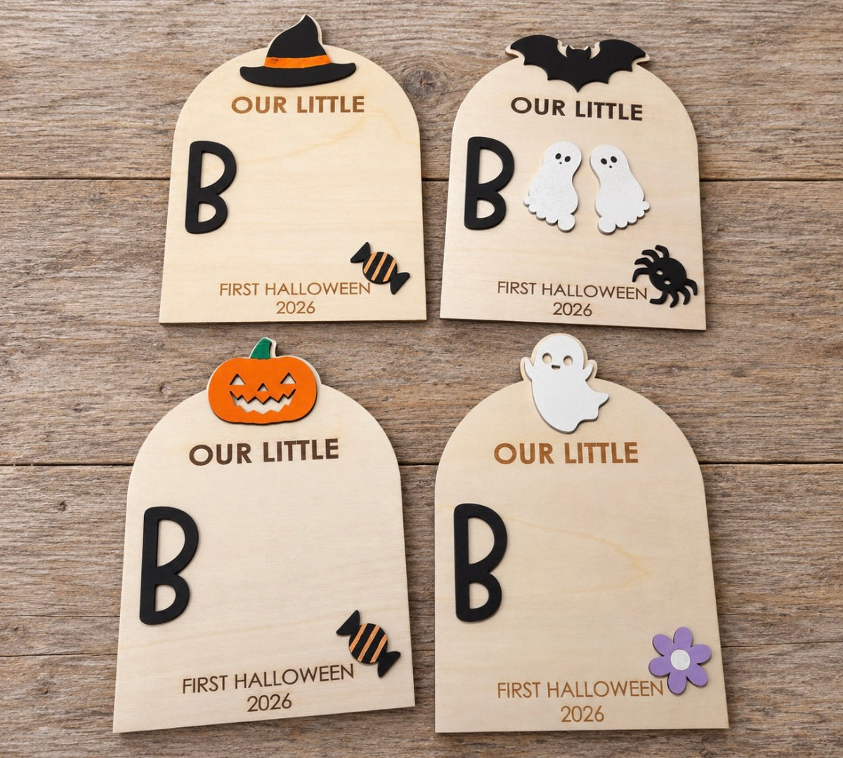 Baby’s First Halloween Footprint Sign Kit | Personalized Baby Keepsake