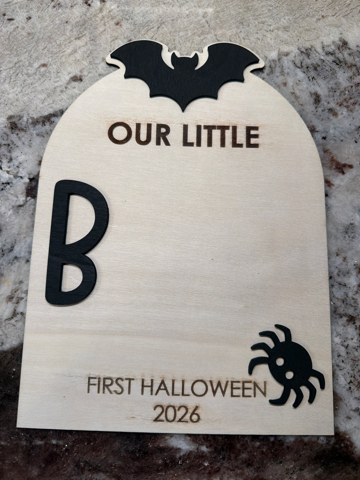 Baby’s First Halloween Footprint Sign Kit | Personalized Baby Keepsake