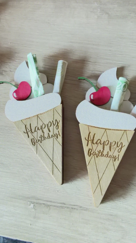 Ice Cream Cone Money Holder